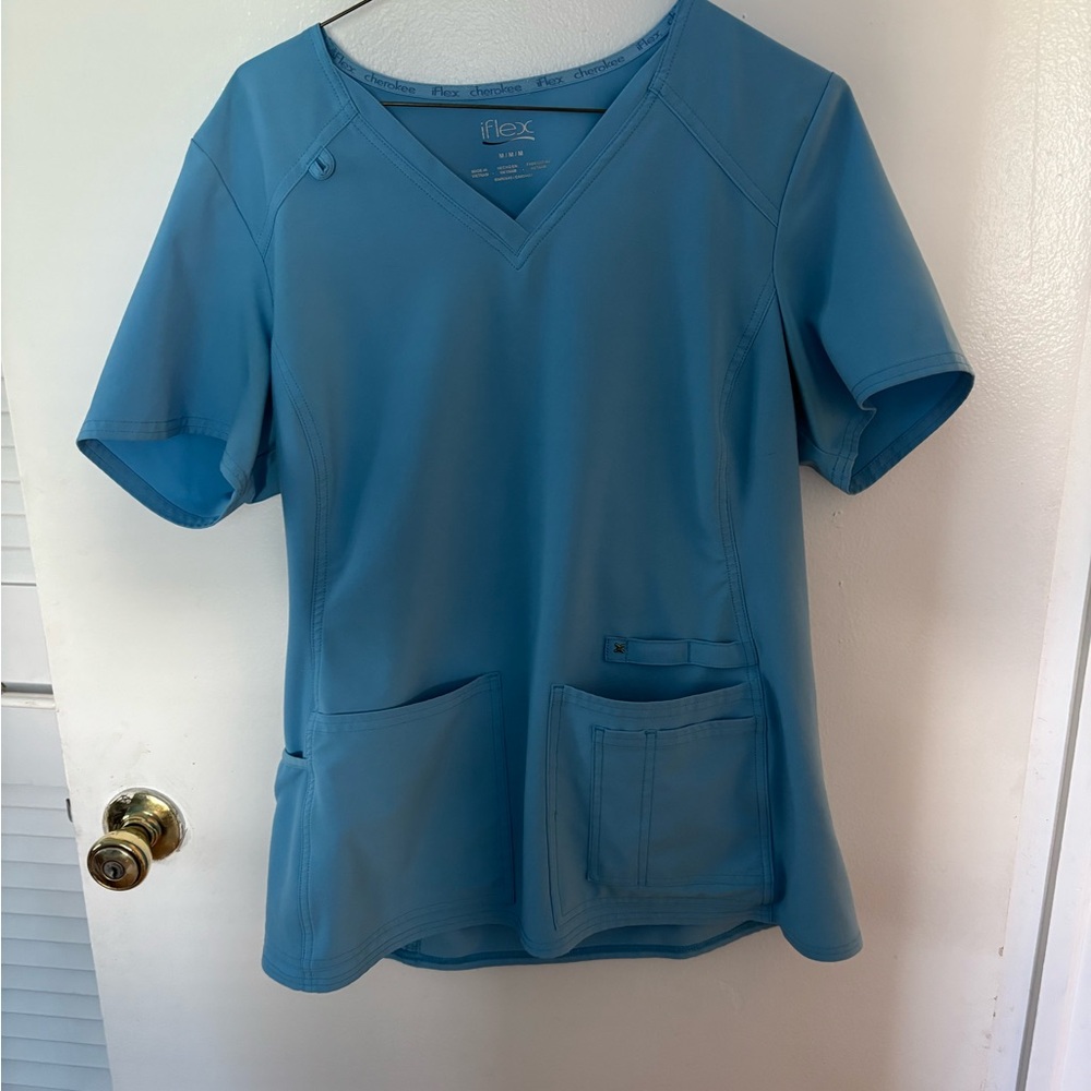 Blue  scrub top